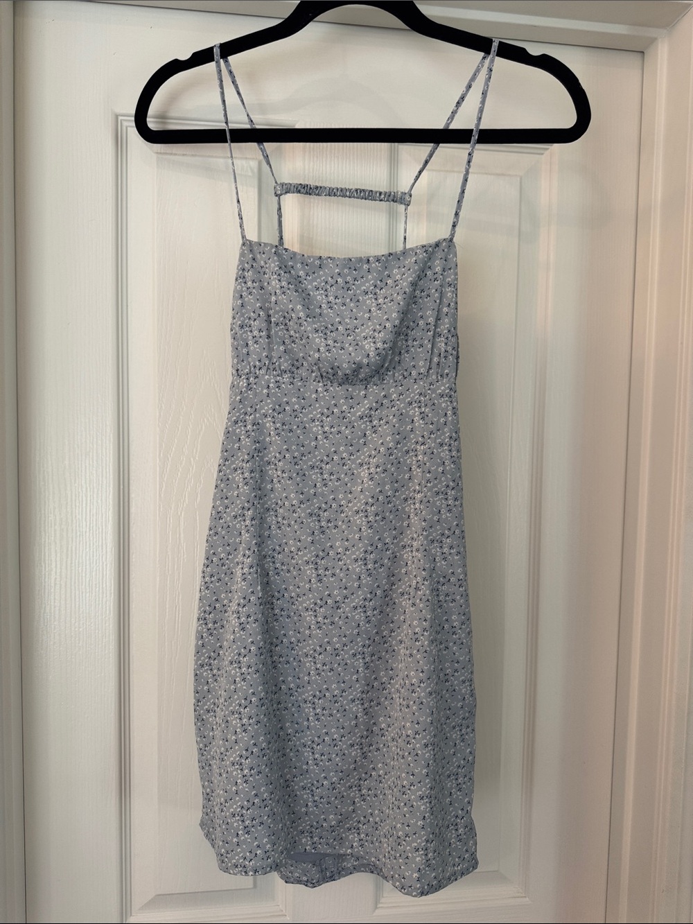Pacsun/La Hearts Light Blue Floral Mini Dress